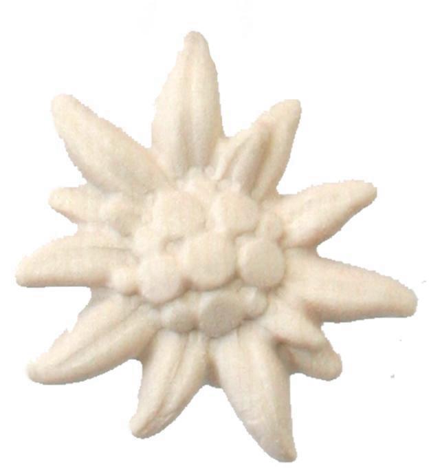 Stella Alpina in legno - 4.0 cm