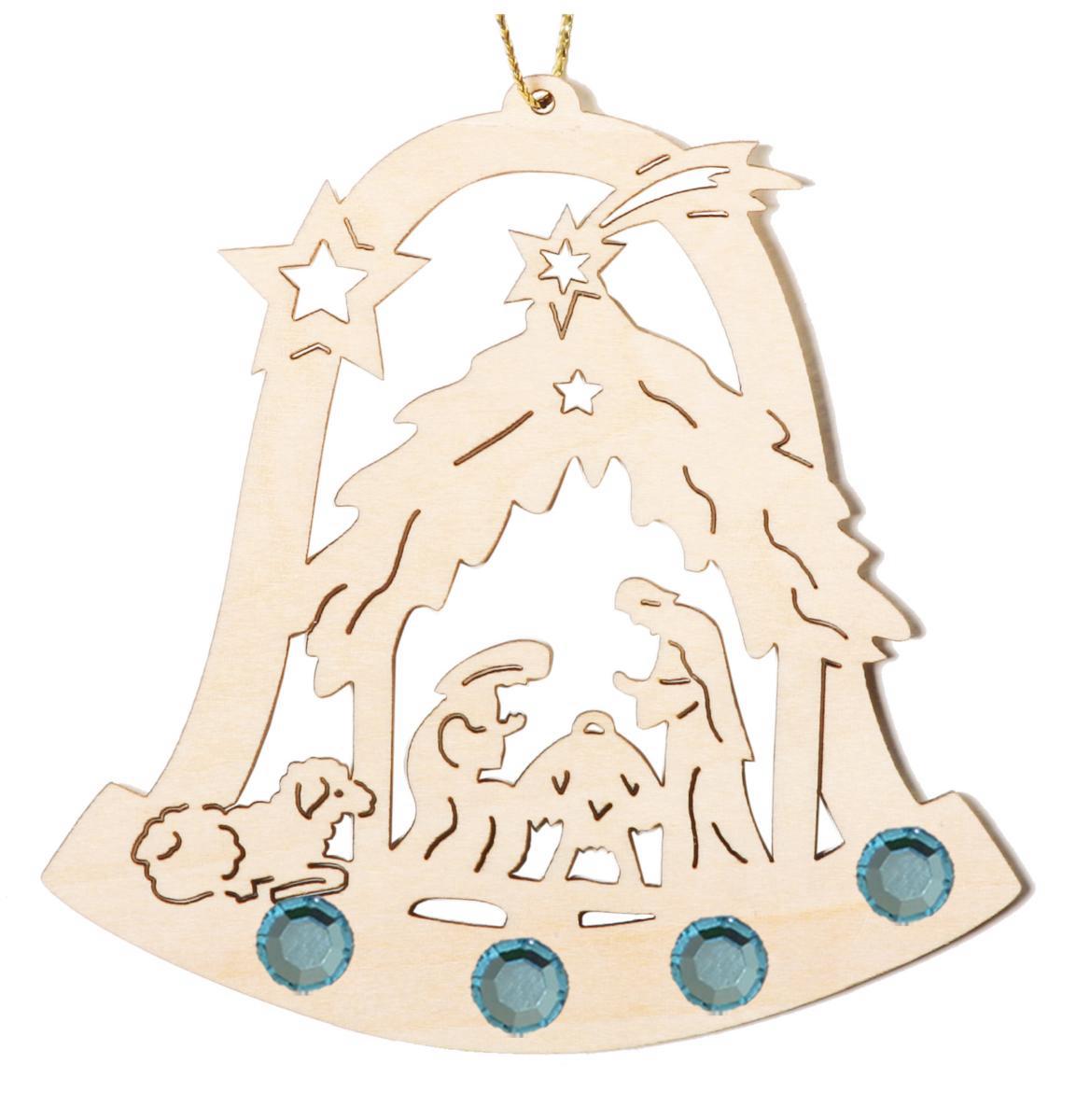 Addobbo Sacra Famiglia con cristalli Swarovski