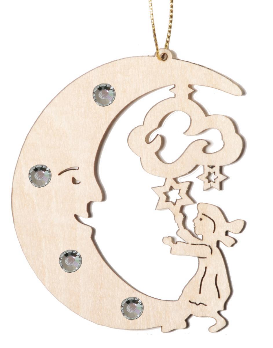 Luna con bambino e cristalli