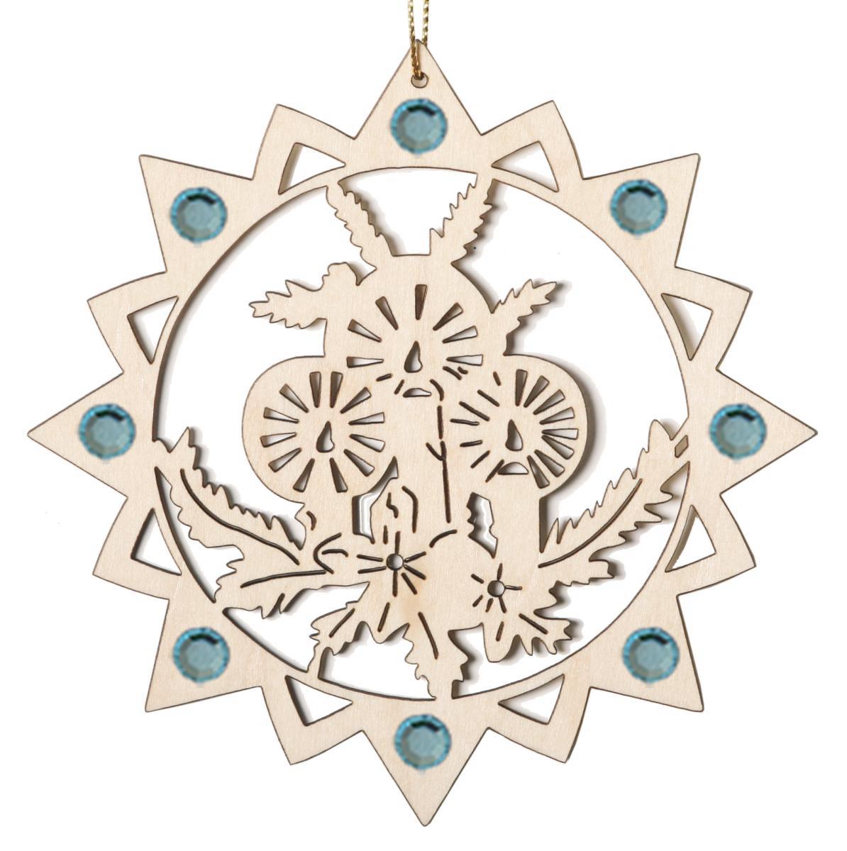 Candele incandescenti con Swarovski decorazione di Natale