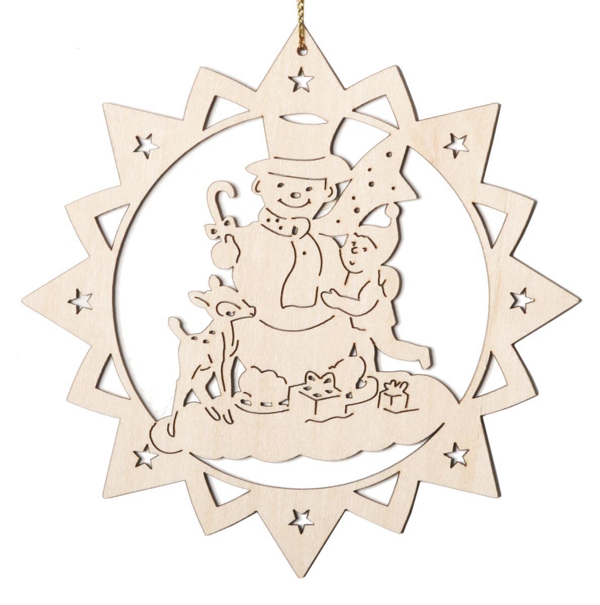 Pupazzo di neve con bambino