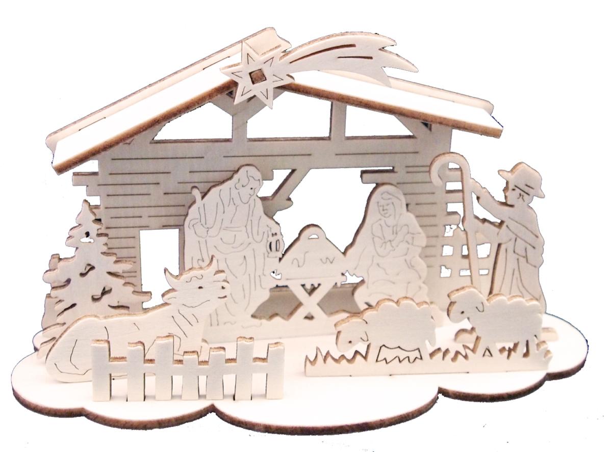 Natività decorazione di Natale - 14.0 cm