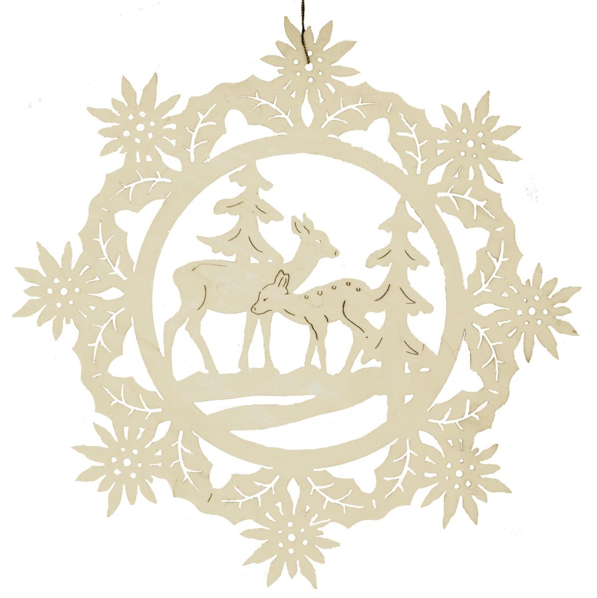 Decorazioni per l'albero di Natale tagliate al laser - 15.0 cm
