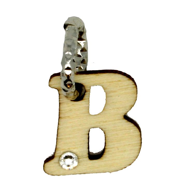 Charm con lettera B 6 pezzi