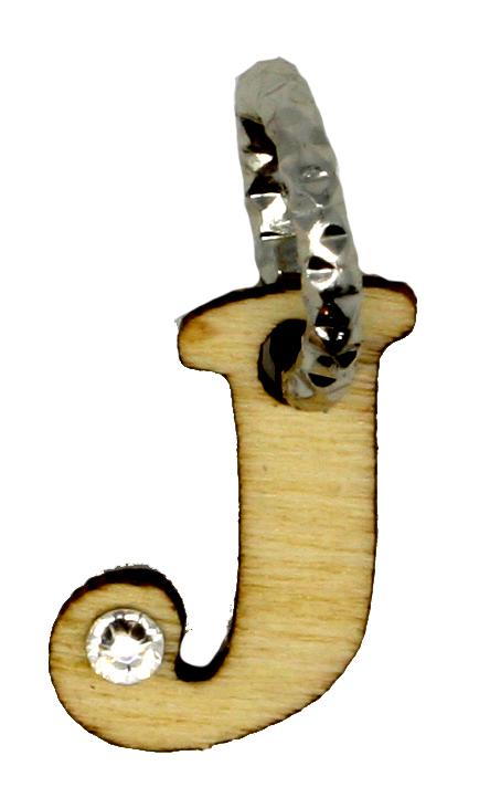Lettera J x 6 Charms