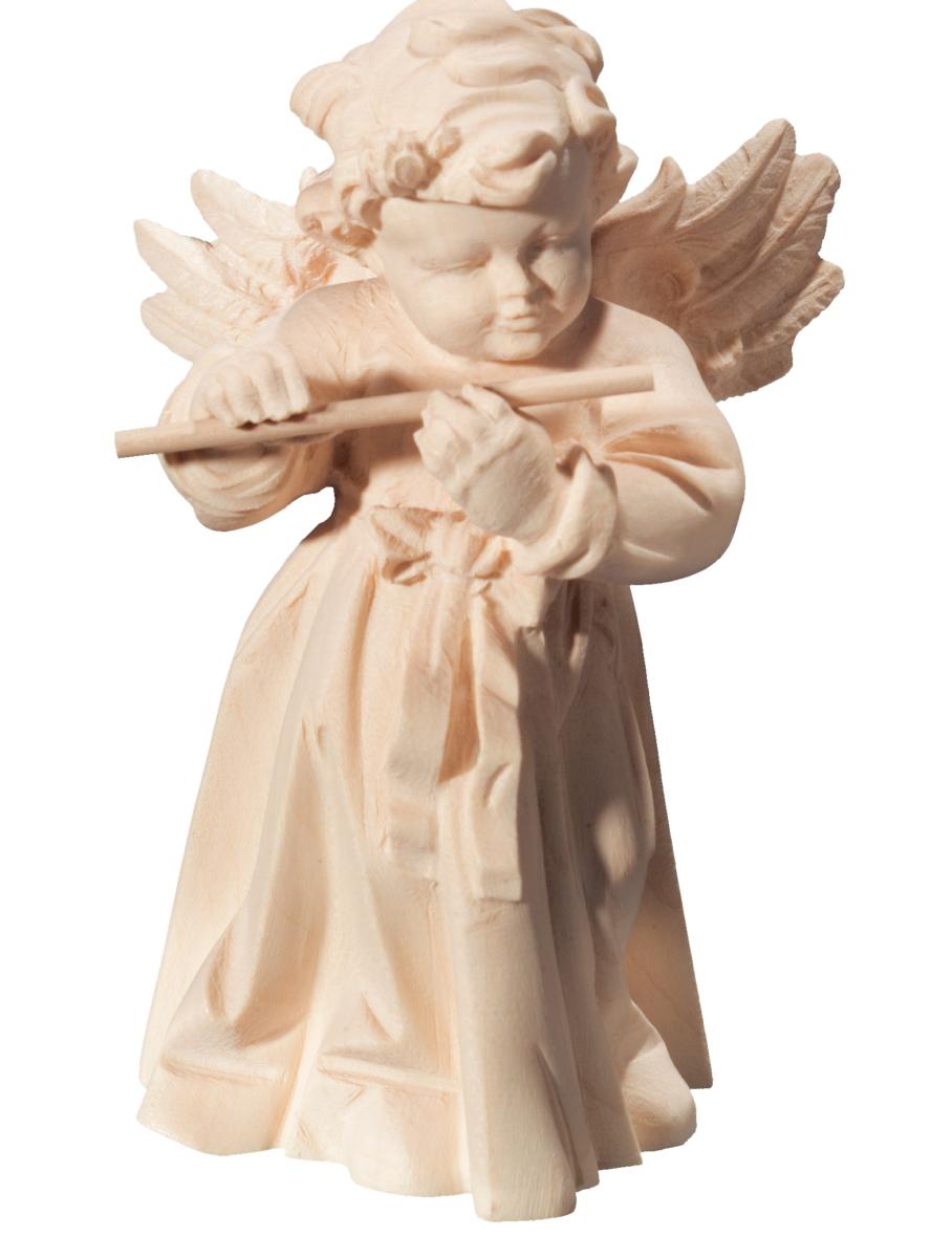 Angelo con flauto in legno con flauto - 3.5 cm