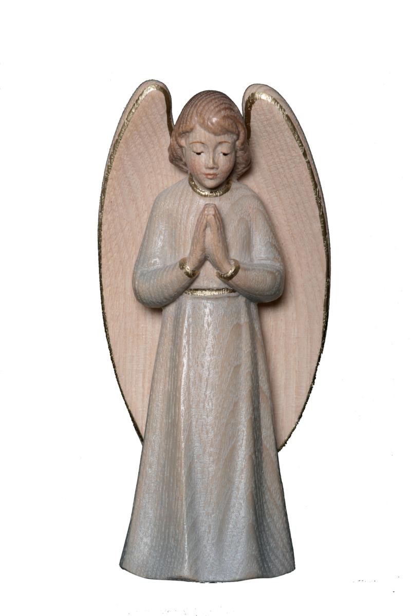 Angelo scolpito in legno - 12.0 cm