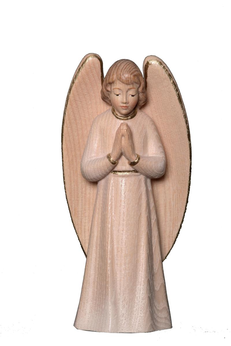Angelo scolpito in legno - 12.0 cm