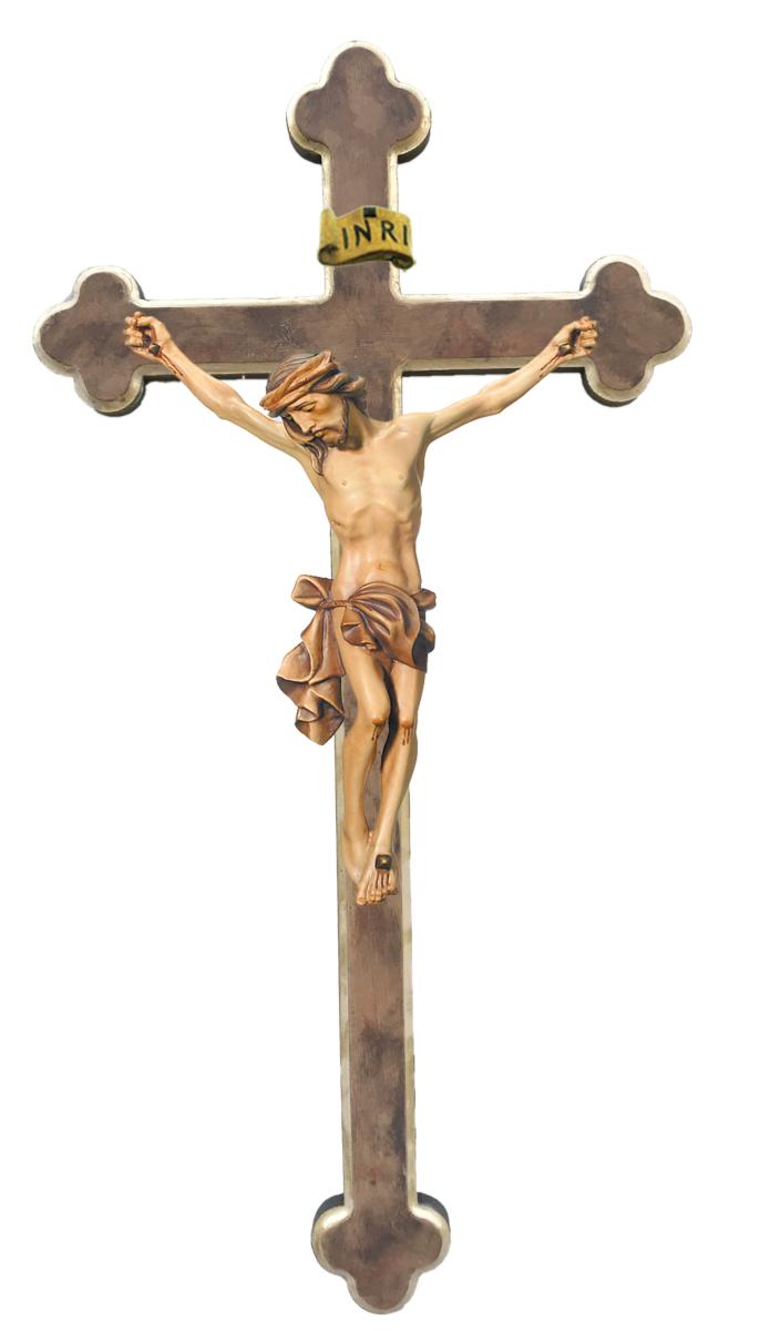 Corpo di Cristo in legno croce barocca - 80.0 cm