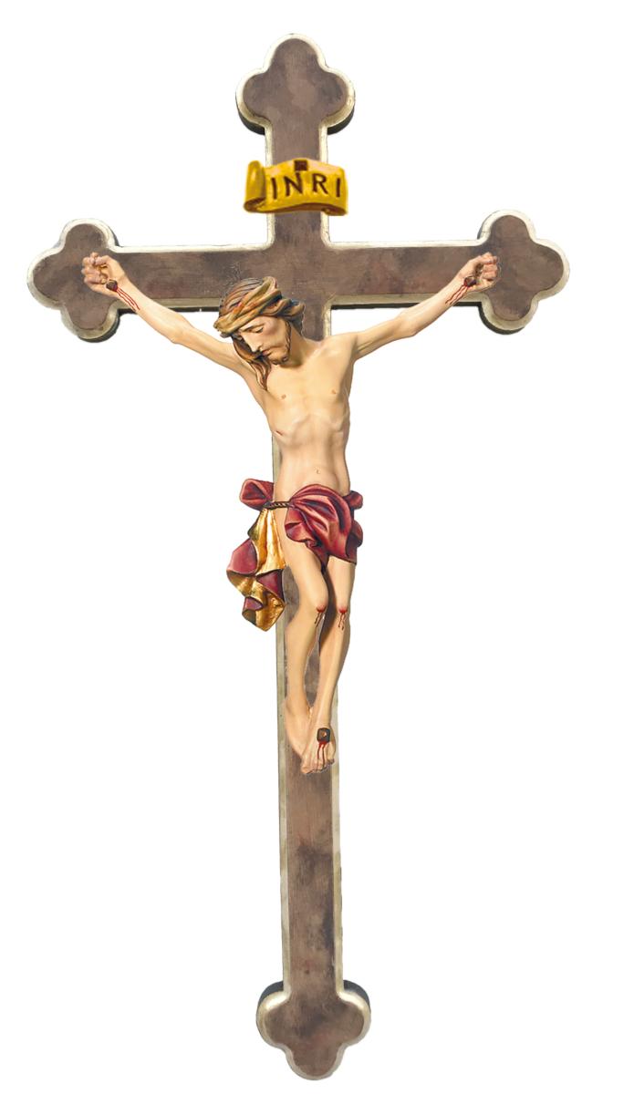 Corpo di Cristo in legno croce barocca - 40.0 cm