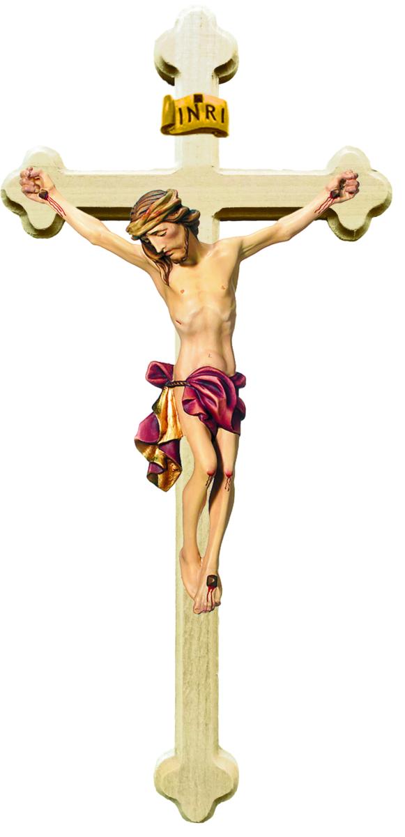 Corpo di Cristo con croce barocca - 40.0 cm