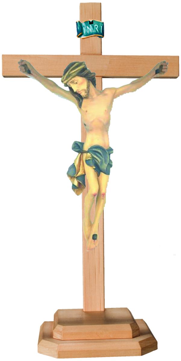 Corpo di Cristo con piedistallo in legno - 40.0 cm