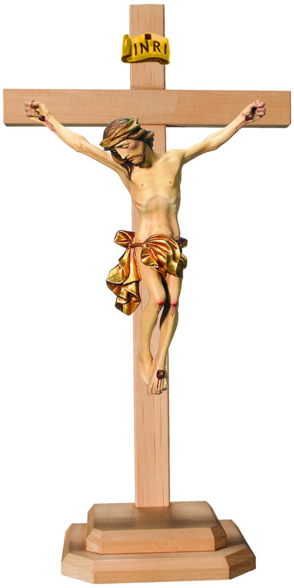 Corpo di Cristo con piedistallo in legno - 27.0 cm