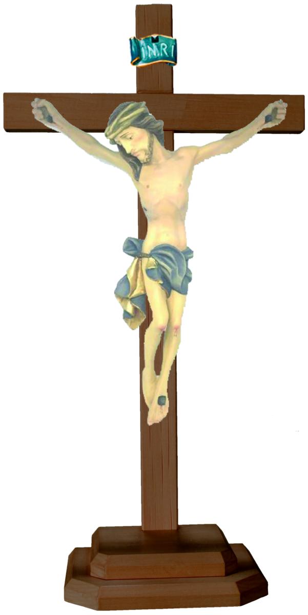 Corpo di Cristo con base su Croce - 16.0 cm