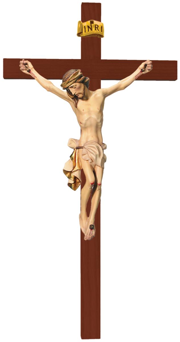 Corpo di Cristo finemente scolpito in legno pregiato - 20.0 cm