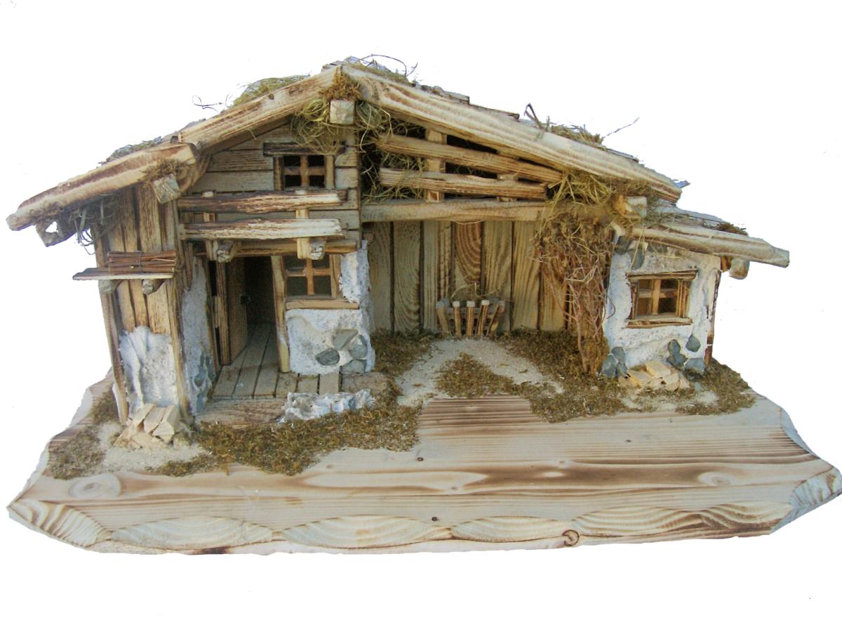 Capanna " Piciuel" presepe legno - 10.0 cm