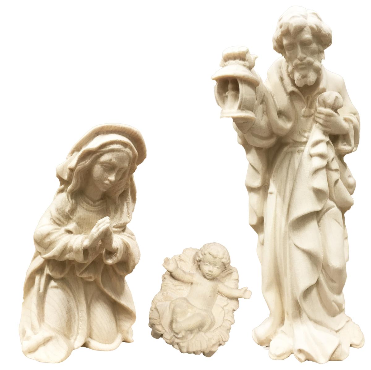 Sacra Famiglia 3 pezzi in legno - 10.0 cm