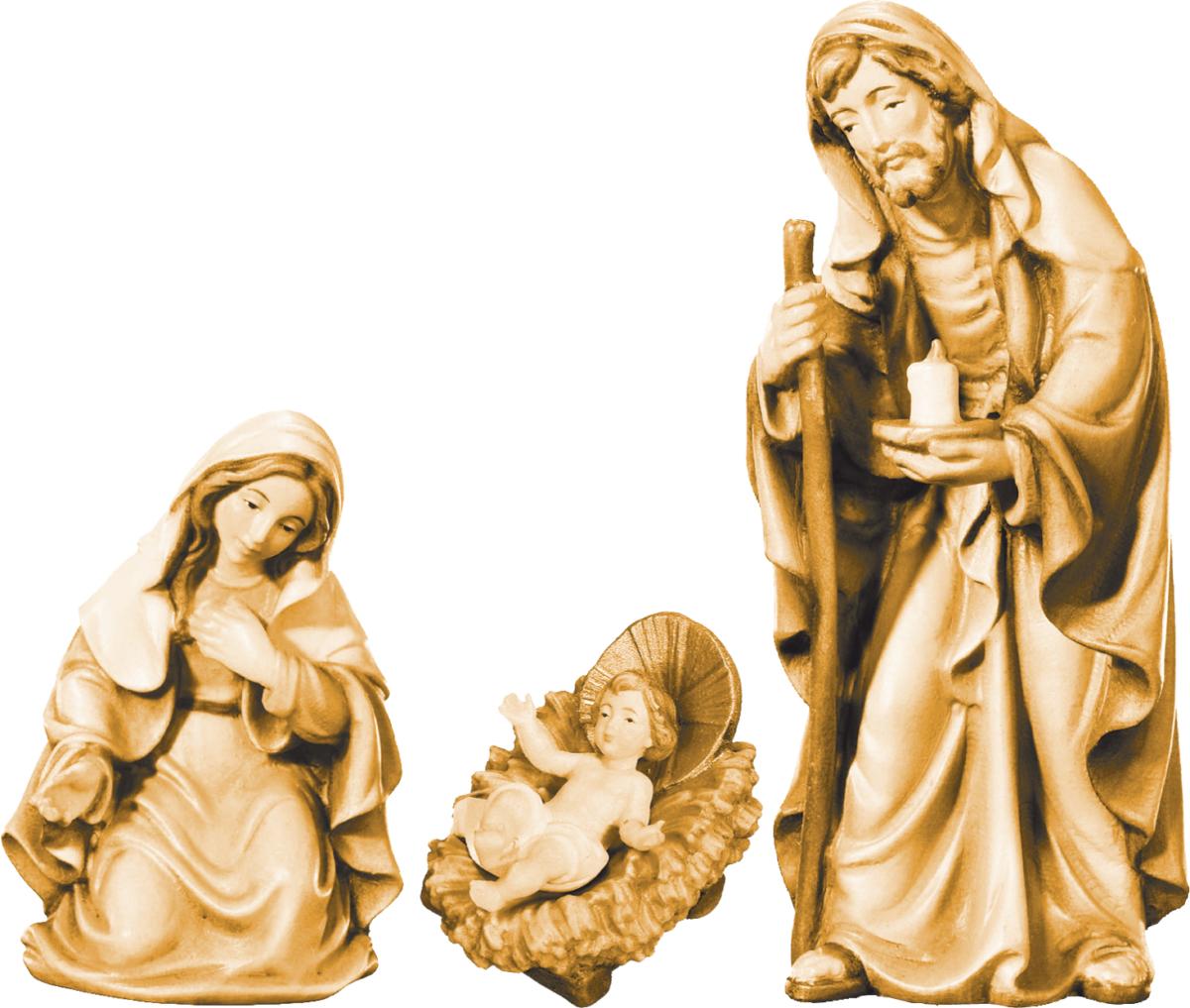 Natività gruppo Sacra Famiglia in legno - 28.0 cm