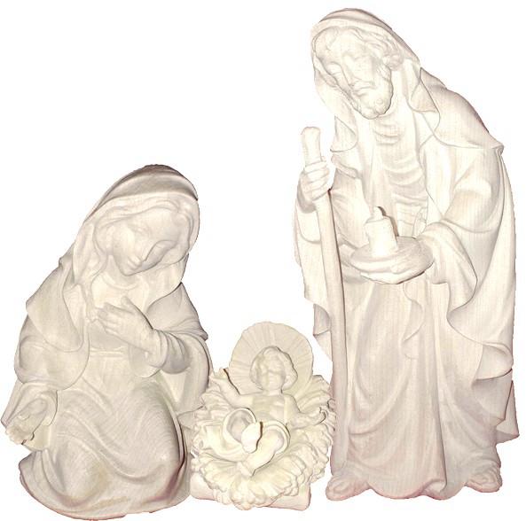 Natività gruppo Sacra Famiglia in legno - 14.0 cm