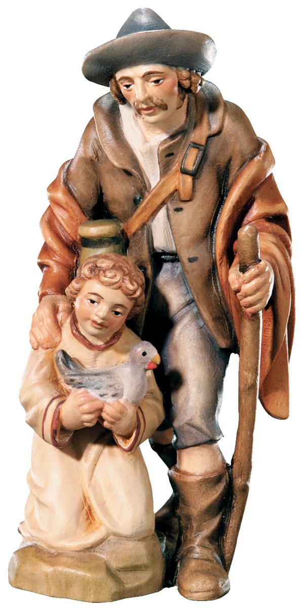 Pastore con bambino e colomba - 15.0 cm