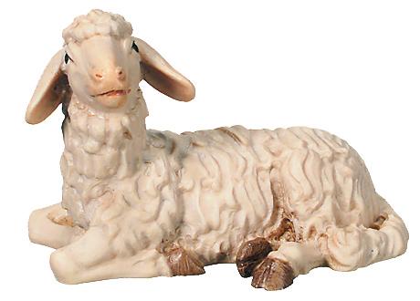 Pecora sdraiata con testa girata a sinistra - 15.0 cm
