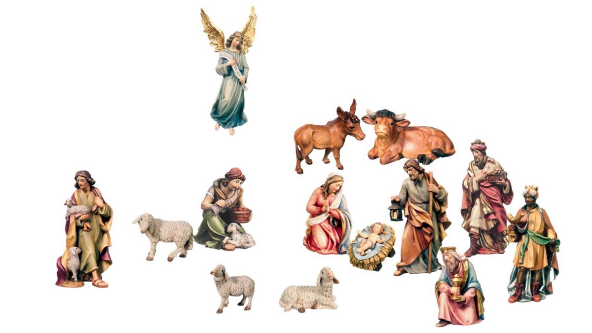 Presepe completo di 14 personaggi - 7.0 cm