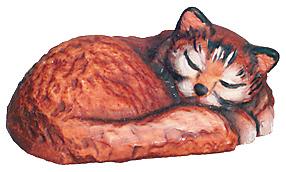 Gattino dorme in legno - 9.0 cm