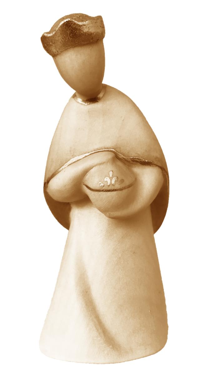 Re Magio Baldassarre in legno - 14.0 cm