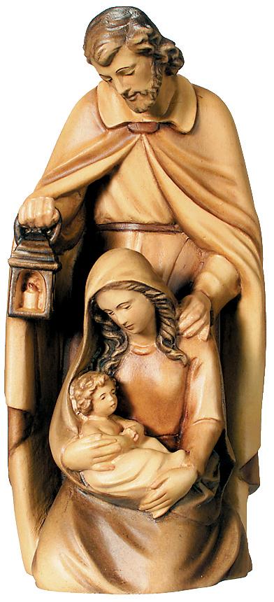 Sacra Famiglia natività tradizionale in legno - 5.0 cm