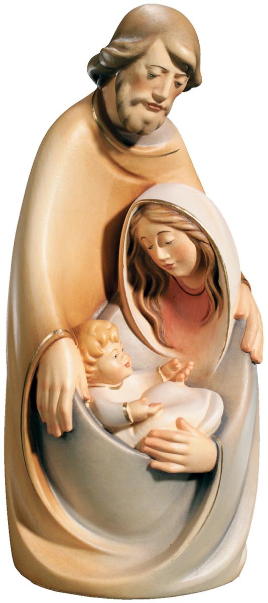 Sacra Famiglia stilizzata in legno - 28.0 cm
