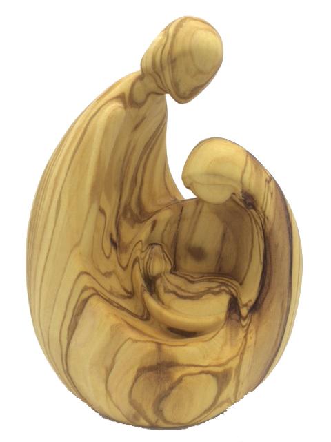 Natività con presepe moderno - 6.5 cm