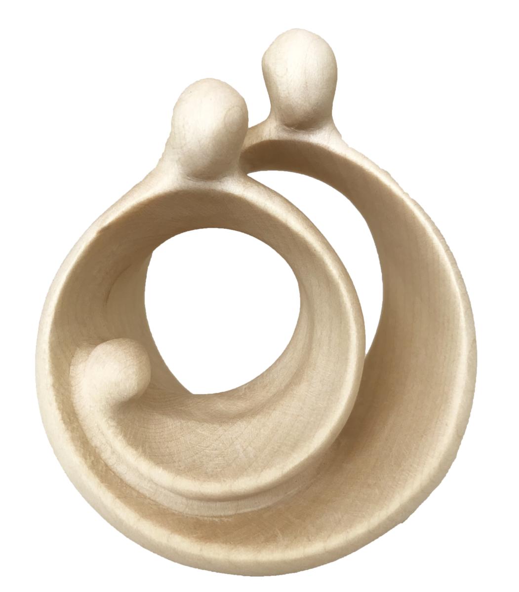 Natività in stile moderno in legno - 18.0 cm