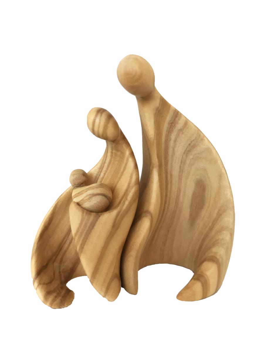 Sacra Famiglia Presepe in legno - 18.0 cm