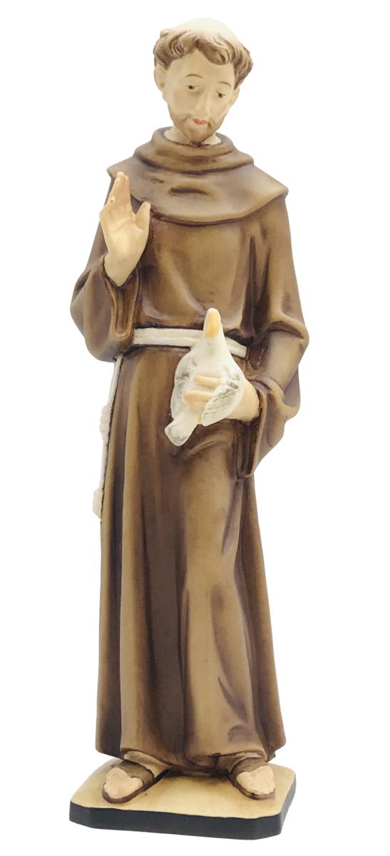 San Francesco con animali di legno - 100.0 cm