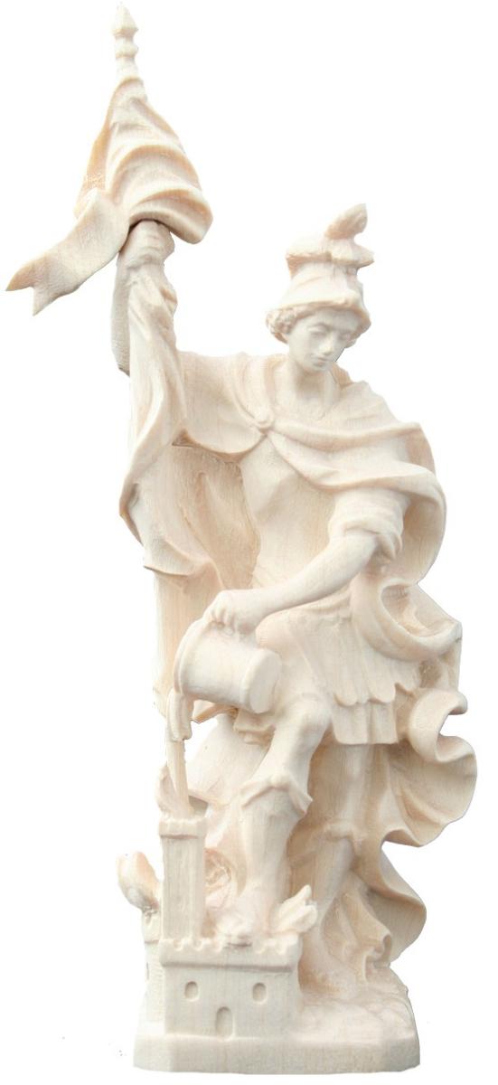 San Floriano con bandiera in legno - 60.0 cm