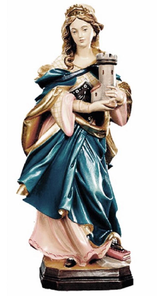 Santa Barbara scolpita in legno - 150.0 cm