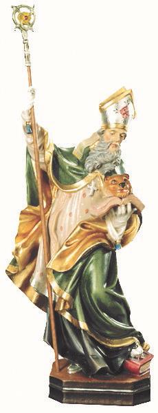 Sant' Ignazio in legno con testa di leone - 200.0 cm