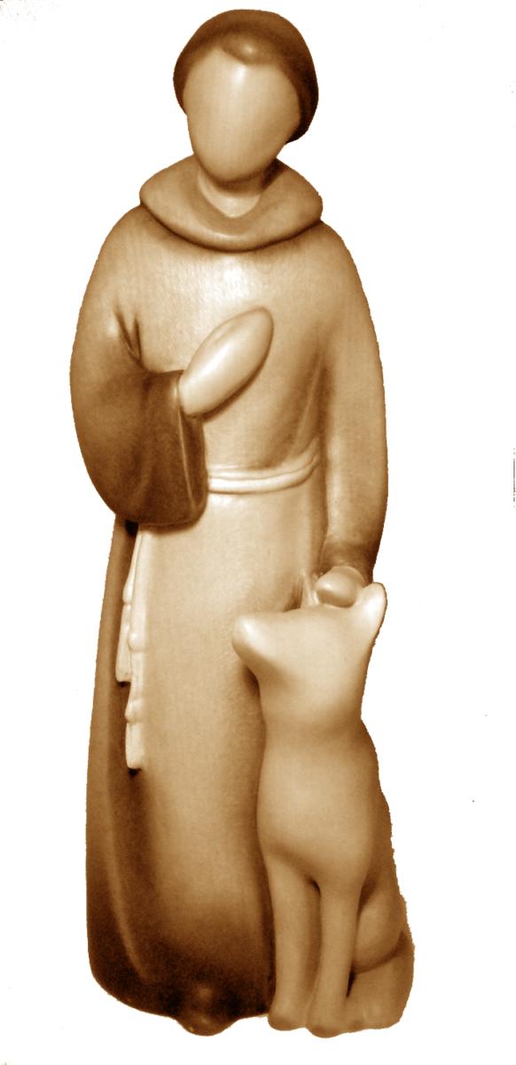 San Francesco in stile moderno in legno - 60.0 cm