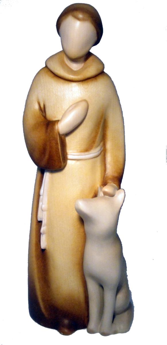San Francesco in stile moderno in legno - 10.0 cm