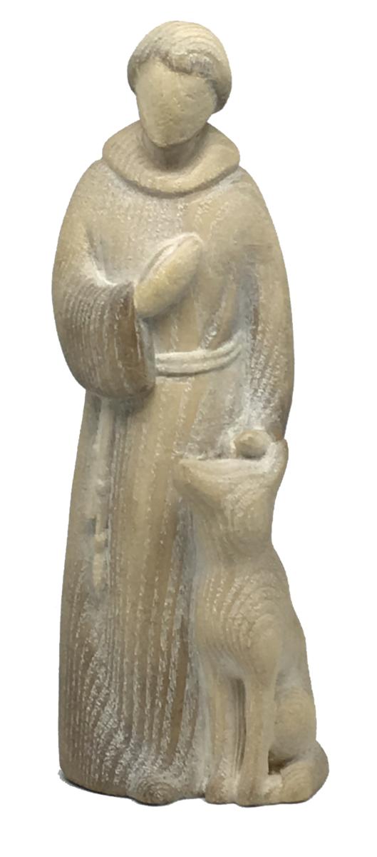 San Francesco in stile moderno in legno - 8.0 cm