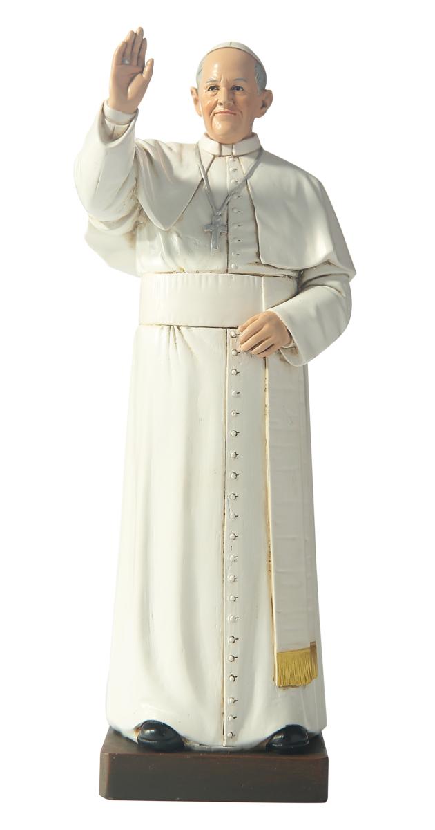 Papa Francesco in pasta di legno - 20.0 cm