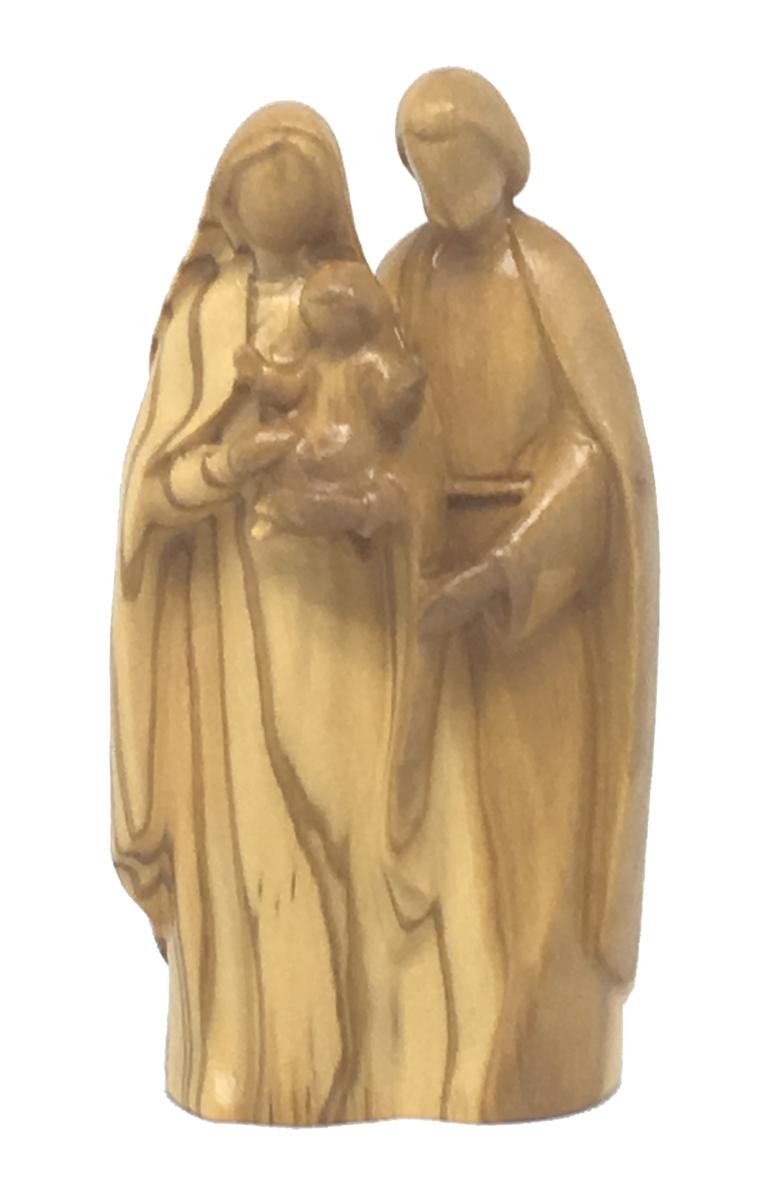 Natività presepino moderno in legno - 9.0 cm