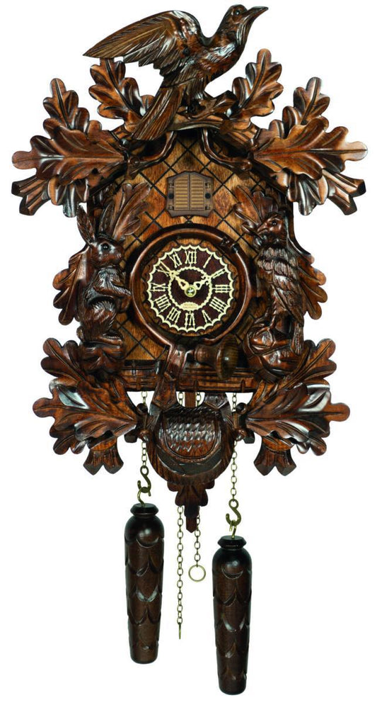 Orologio a cucú con animali del bosco