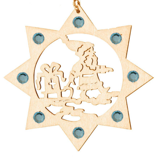 Babbo Natale da appendere con cristalli Swarovski