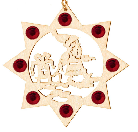 Babbo Natale addobbo e cristalli Swarovski