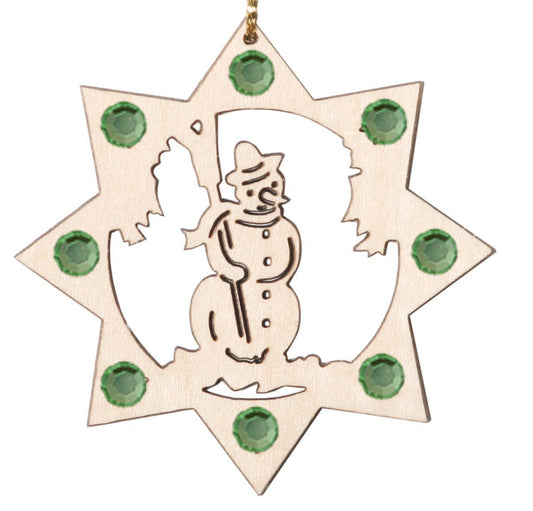 Il pupazzo di neve e i cristalli Swarovski