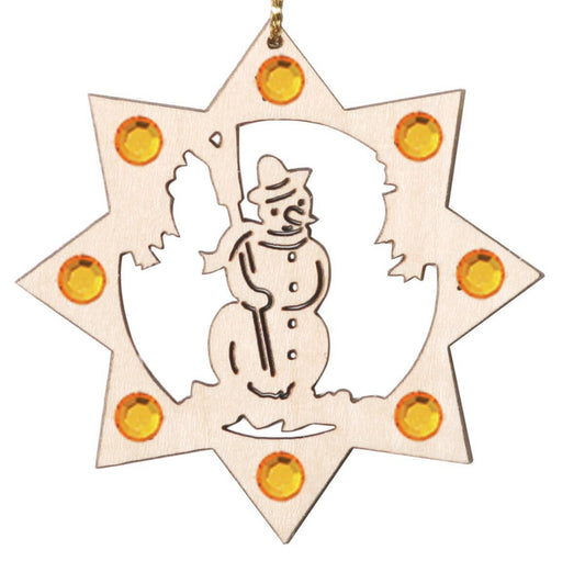 Il pupazzo di neve con cristalli Swarovski