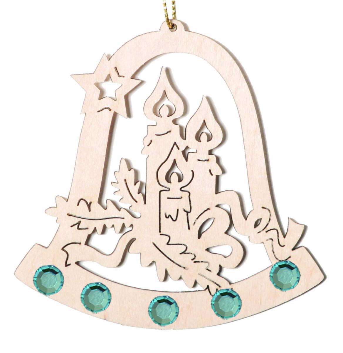 Campana con candele e Swarovski