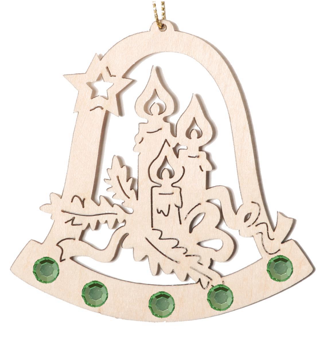 Campana con candele e cristalli Swarovski