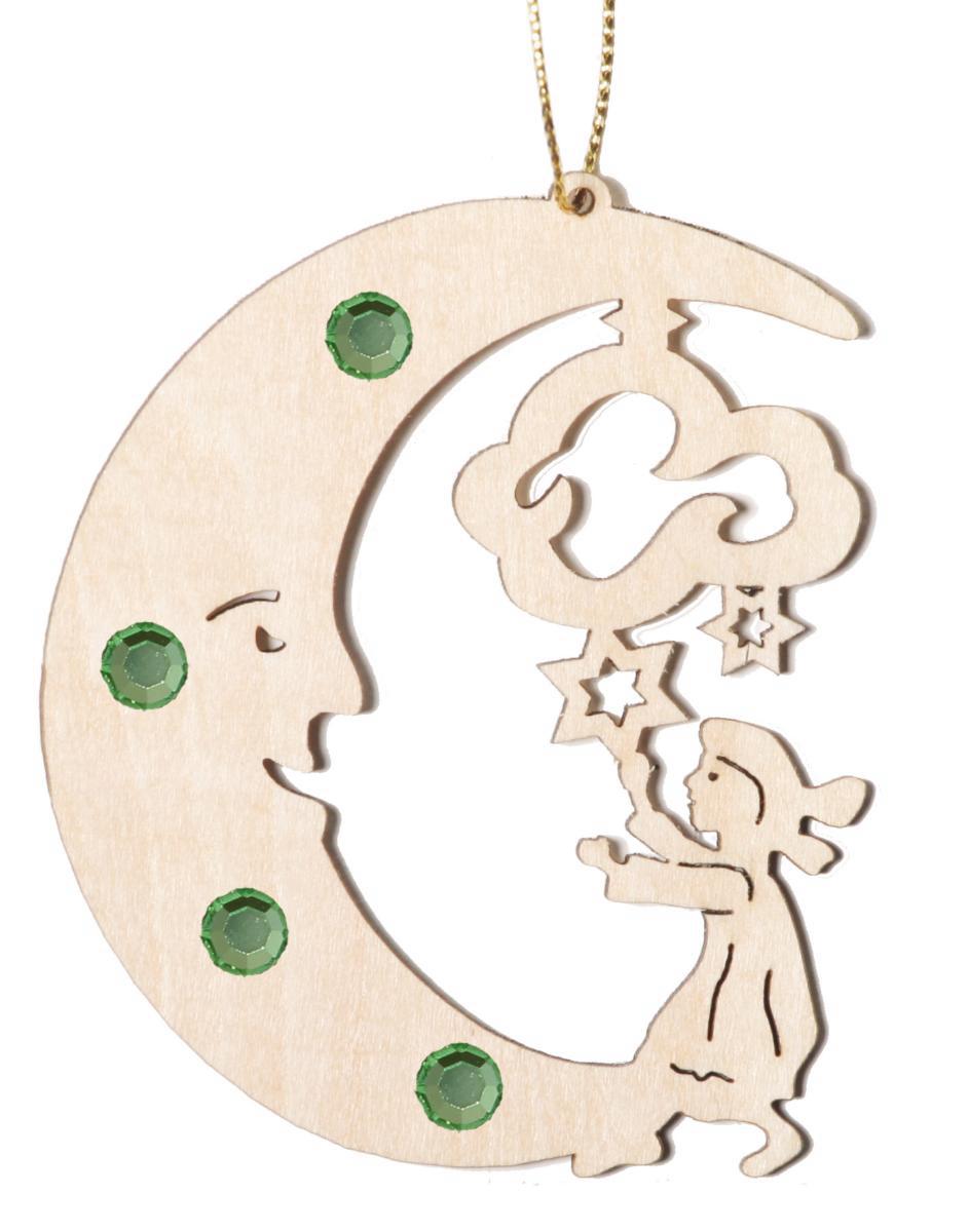 Luna con bambino con cristallo